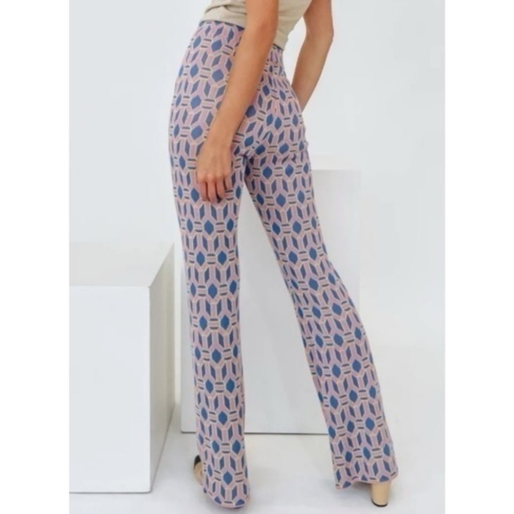 ZARA | Flared Abstract Sweater Pants | NWT